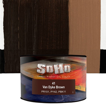 Soho Artist Oil Color Van Dyke Brown, 430ml Can