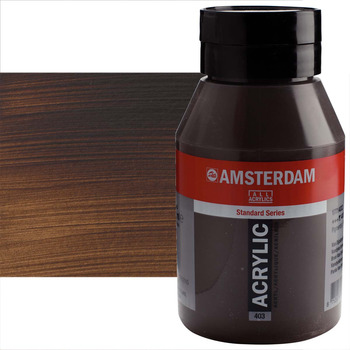 Amsterdam Standard Series Acrylic Paint - Vandyke Brown, 1 Liter Jar