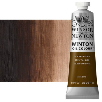 Winton Oil Color - Van Dyke Brown, 37ml Tube