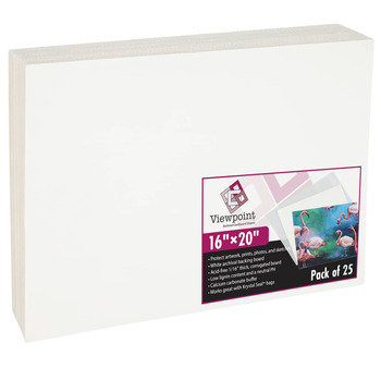 Viewpoint Archival Backing Board 16"x20" Pack of 25