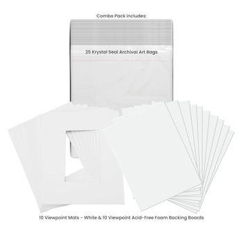 Viewpoint Mat Combo Pack 4ply White 18X24