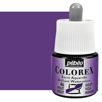 Pebeo Colorex Watercolor Ink Violet, 45ml