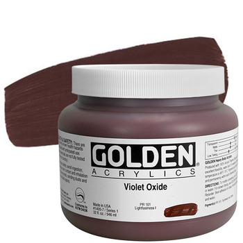 GOLDEN Heavy Body Acrylics - Violet Oxide, 32oz Jar