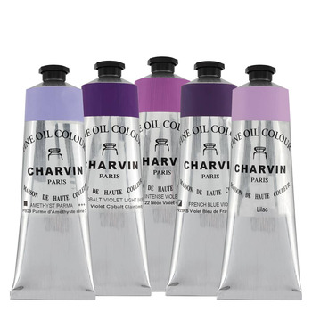 Charvin Fine Oil Colors Violets Set of 5 (150ml)