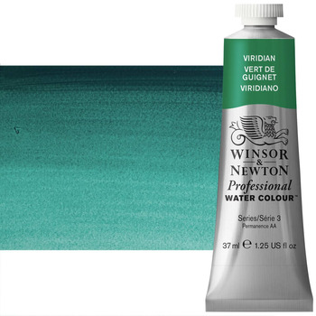 Winsor & Newton Professional Watercolor - Viridian Green, 37ml Tube