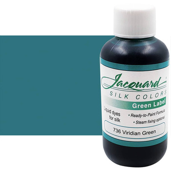 Jacquard Silk Color - Viridian Green, 60ml Bottle