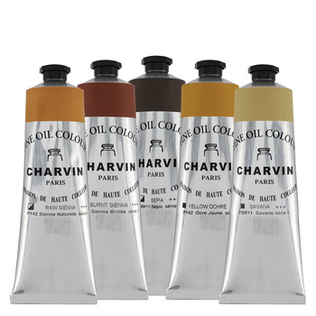 Charvin Fine Oil Colors Warm Browns Set of 5 (150ml)
