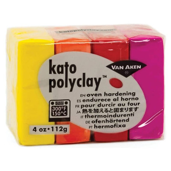 Van Aken Kato Polyclay 4oz Set Of 4 Warm Colors