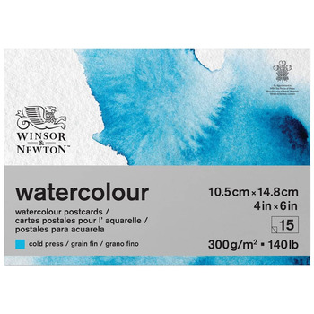 Winsor & Newton Watercolor Postcard Pad 140 lb Cold Press 4x6