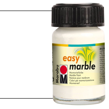Marabu Easy Marble White Paint, 15ml