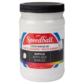 Speedball Acrylic Screen Printing Ink 32 oz Jar - White
