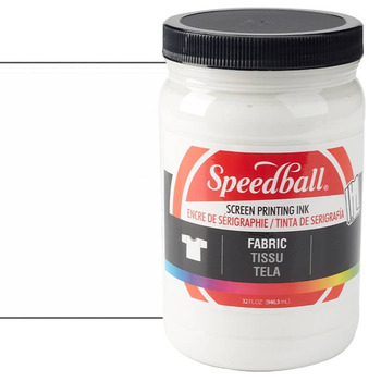 Speedball Fabric Screen Printing Ink 32 oz Jar - White