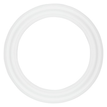 Ambiance Round Frame - White, 5" Diameter