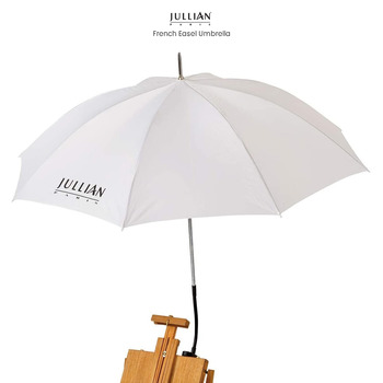 Jullian Paris White French Easel Umbrella