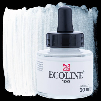 Ecoline Liquid Watercolor, White 30ml Pipette Jar