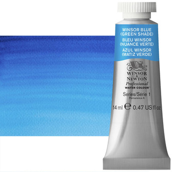 Winsor & Newton Professional Watercolor - Winsor Blue Green Shade, 14ml Tube