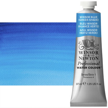 Winsor & Newton Professional Watercolor - Winsor Blue Green Shade, 37ml Tube