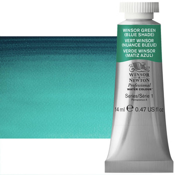 Winsor & Newton Professional Watercolor - Winsor Green Blue Shade, 14ml Tube