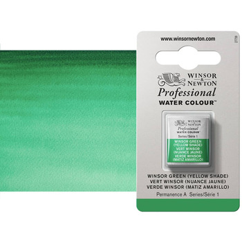 Winsor & Newton Professional Watercolor Half Pan - Winsor Green Yellow Shade