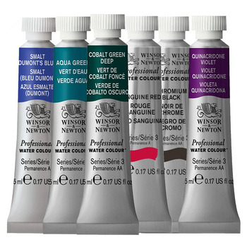 Winsor & Newton Twilight Watercolor Set of 6, 5ml Tubes, Limited Edition