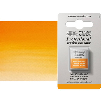 Winsor & Newton Professional Watercolor Half Pan - Winsor Orange