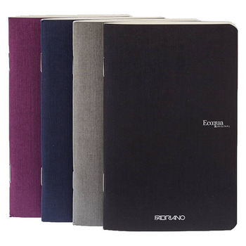 Fabriano EcoQua Notebook 3.5 x 5.5" Dot Grid Staple-Bound Winter Set of 4