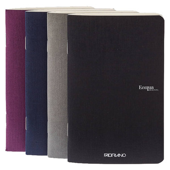 Fabriano EcoQua Notebook 3.5 x 5.5" Blank Spiral-Bound Winter Set of 4