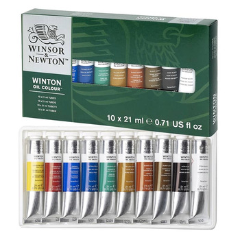 Winton Oil Paint Basic Set of 10, 21ml Tubes
