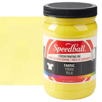 Speedball Fabric Screen Printing Ink 32 oz Jar - Yellow