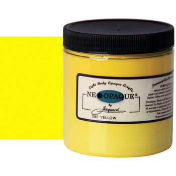 Jacquard Neopaque Fabric Color - Yellow, 8oz Jar