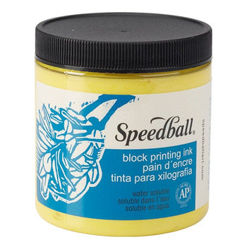 Speedball Block Printing Water-Soluble Ink 8oz - Yellow