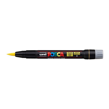 Posca Acrylic Paint Marker 1-10 mm Brush Tip Yellow