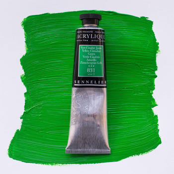 Sennelier Extra Fine Artist Acrylics - Yellow Cinnabar Green, 60ml