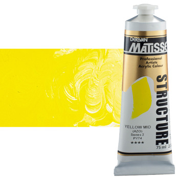 Matisse Structure Acrylic Colors Yellow Middle Azo 75 ml