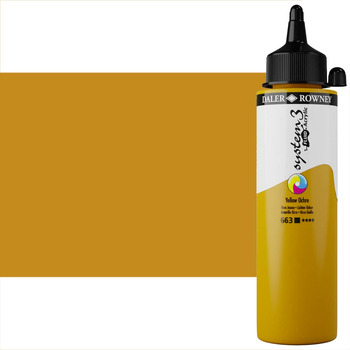 Daler-Rowney System3 Fluid Acrylic - Yellow Ochre, 250ml