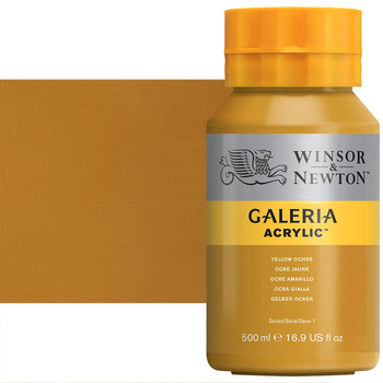 Winsor & Newton Galeria Flow Acrylic - Yellow Ochre, 500ml