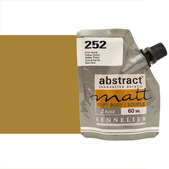 Sennelier Abstract Matt Soft Body Acrylic - Yellow Ochre, 60ml