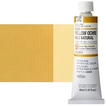 Holbein Extra-Fine Artists' Oil Color 40 ml Tube - Yellow Ochre Pale Natural
