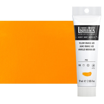 Liquitex Heavy Body Acrylic - Yellow Orange Azo, 2oz Tube