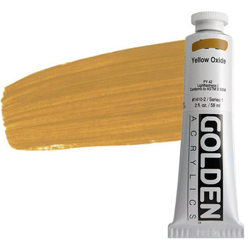 GOLDEN Heavy Body Acrylics - Yellow Oxide, 2oz Tube