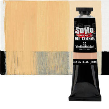 Soho Artist Oil Color Yellow Pink Flesh Tone, 50ml Tube