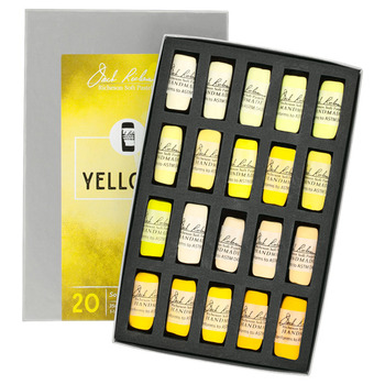 Richeson Hand-Rolled Soft Pastels Set of 20 Yellows