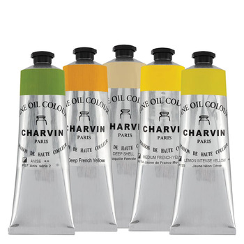 Charvin Fine Oil Colors Yellows Set of 5 (150ml)