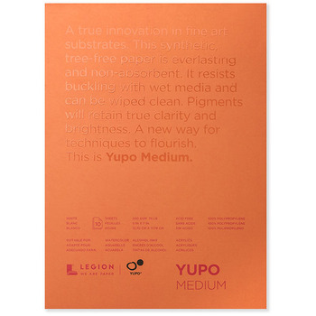 Yupo Multimedia Medium Paper Pad 5x7" - White 74lb. 10 Sheets