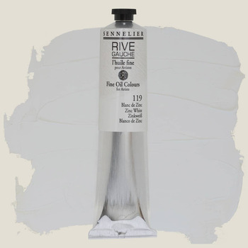 Sennelier Rive Gauche Oil 200ml, Zinc White