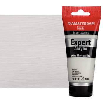 Amsterdam Expert Acrylic, Zinc White 75ml Tube