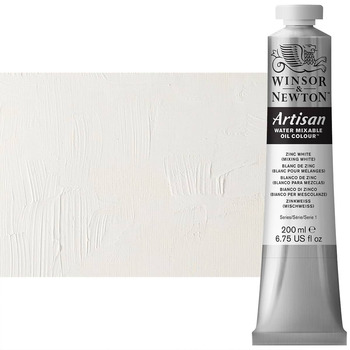 Winsor & Newton Artisan Water Mixable Oil Color - Zinc (Mixing) White, 200ml Tube