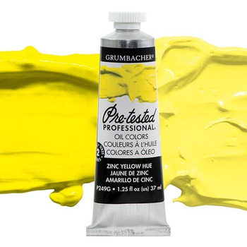 Grumbacher Pre-Tested Oil Color 37 ml Tube - Zinc Yellow Hue